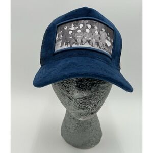 Maggiore Blue Velvet Trucker Hat Designed‎ In Sweden Quiet Luxury Old Money